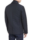 Quilted Two-Layer Field Jacket, Navy