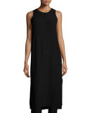 Sleeveless Button-Front Tunic