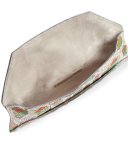 Manila Stretch Python Clutch Bag, Pink