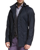 Hooded Field Jacket, Navy 