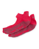 Half-Toe Bellarina Grip Socks, Fuchsia