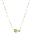 Lunaria Two-Pendant Diamond Necklace