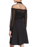 Georgette Ruffled Blouse 