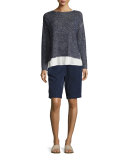 Tencel®-Blend Walking Shorts, Midnight