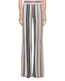 Striped Wide-Leg Trousers, Multi