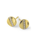 18K Gold Senso Stud Earrings with Diamonds