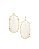 Danielle Earrings, Natural White Mother-of-Pearl