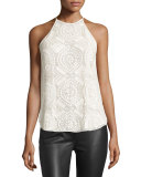 Laygin Embellished Sleeveless Top, Ivory