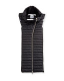 Quilted Funnel Dickey, Black