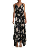 Solitaire Burnout Velvet Maxi Dress