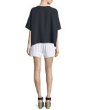 Short-Sleeve Square Top