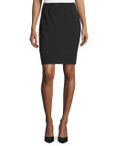 Bennet Short Pencil Skirt, Black