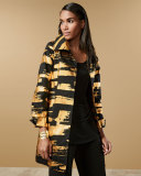 Golden Glow Long Drama Jacket 