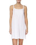 Juliet Pleated Babydoll Gown, White