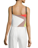 Cropped Cady Colorblock Tank 