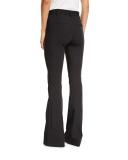 Hibiscus High-Rise Flare Pants, Black