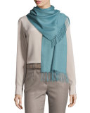 Sciarpa Grande Cashmere Scarf, Pearl Blue