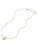 Sculpted Heart Necklace with Diamonds