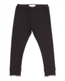 Penny Girls' Check-Trim Leggings, Black, 4Y-10Y