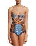 Welcoming Cartagena Reversible One-Piece Swimsuit, Multi Colors