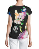 Woesy Tapestry Floral Tee