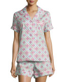 Rock The Casbah Printed Shorty Pajama Set