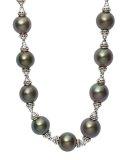 Luna Sterling Silver Tahitian Pearl Necklace, 18"