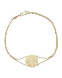 Exclusive Pave Peace Medallion Bracelet