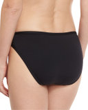 All Meshed Up Hipster Swim Bottom, Black