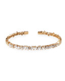 Baguette Diamond Bangle in 18K Rose Gold