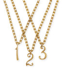 Plaza Number Necklace