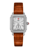 Thin Alligator Watch Strap, Coffee