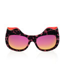 When Trouble Came to Town Petite Leopard Sunglasses