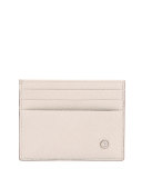 Calf Leather Card Case, Beige