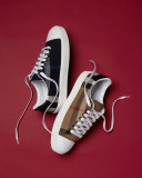 Westford Check Low-Top Sneaker, Indigo Blue