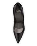 Nouveau Patent Point-Toe Pump, Black