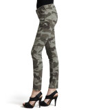 Casey Stretch Camo Low-Rise Super Skinny Pants