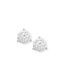 Bouquet 18k White Gold Diamond Stud Earrings