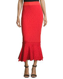 Diamond-Textured Mermaid Skirt