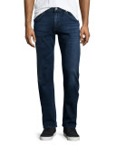 Core Slim-Straight Titan Jeans, Dark Blue