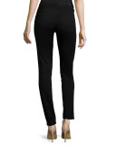 Prima Mid-Rise Skinny Jeans, Super Black