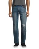 The Brixton Distressed Denim Jeans, Blue