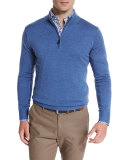 Merino Quarter-Zip Sweater, Hawaiian Blue