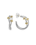 Icon Caviar 30mm Hoop Earrings