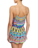 Printed & Embellished Short Romper