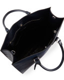 Large Saffiano Travel Tote Bag, Navy