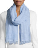Maltinto Crosshatch Artisanal Scarf, Mustard  