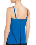 Sami Cutout-Yoke Underwire Tankini Swim Top, Ocean