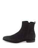 Andes Leather Ankle Boot, Black
