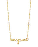 Inspire Bezel Diamond Necklace